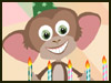Birthday Monkey - For Kids ecards - Birthday Greeting Cards