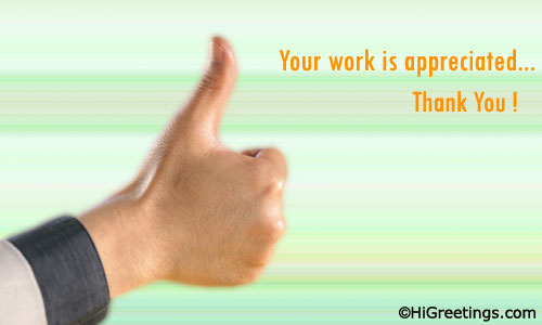 thank you for your work
